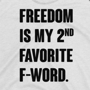 Freedom Is My Favorite F-Word Racerback Tank Top